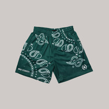 Load image into Gallery viewer, Paisley Shorts (Forest Green)
