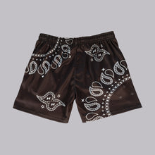 Load image into Gallery viewer, Paisley Shorts (Mocha)