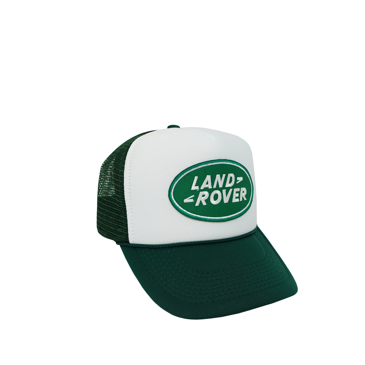 Vintage Land Rover Trucker (White/Green) – Ngo Studios