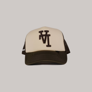 Beige/Brown Trucker