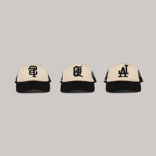 Load image into Gallery viewer, Beige/Black Trucker
