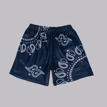 Load image into Gallery viewer, Paisley Shorts (Midnight Blue)
