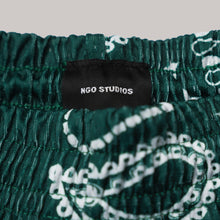Load image into Gallery viewer, Paisley Shorts (Forest Green)

