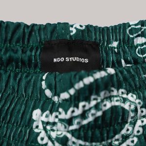 Paisley Shorts (Forest Green)