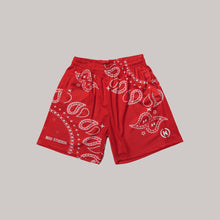 Load image into Gallery viewer, Paisley Shorts (Red)
