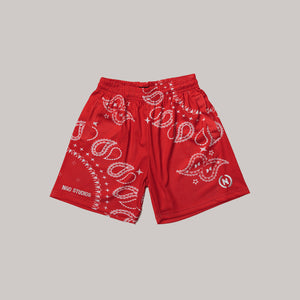 Paisley Shorts (Red)