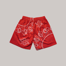 Load image into Gallery viewer, Paisley Shorts (Red)
