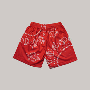 Paisley Shorts (Red)