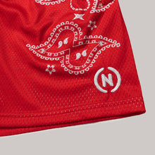Load image into Gallery viewer, Paisley Shorts (Red)
