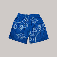 Load image into Gallery viewer, Paisley Shorts (Blue)
