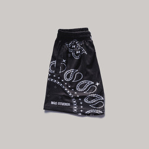 Paisley Shorts (Black)