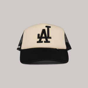 Beige/Black Trucker