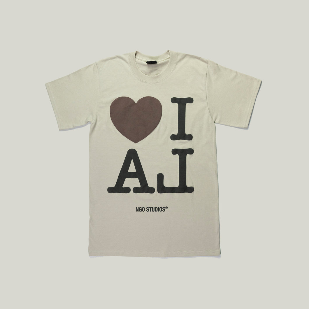 I LOVE LA Tee (Beige)