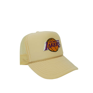 Vintage Lakers Trucker (Beige)