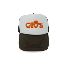 Load image into Gallery viewer, Vintage Cavs Trucker (White/Brown)
