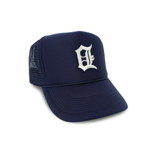 Load image into Gallery viewer, Vintage Old English D Trucker (Navy)
