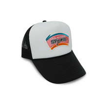 Load image into Gallery viewer, Vintage Spurs Trucker (White/Black)
