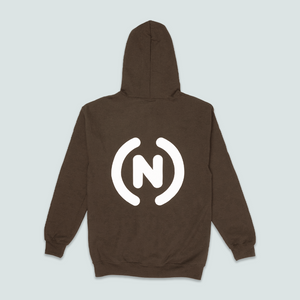 (N) Zip-Up Hoodie (Brown)