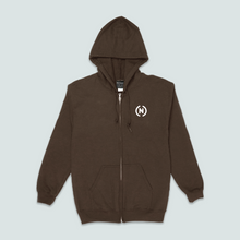 Load image into Gallery viewer, (N) Zip-Up Hoodie (Brown)
