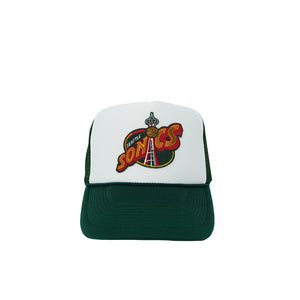 Vintage Seatle Supersonics Trucker (Green/White)
