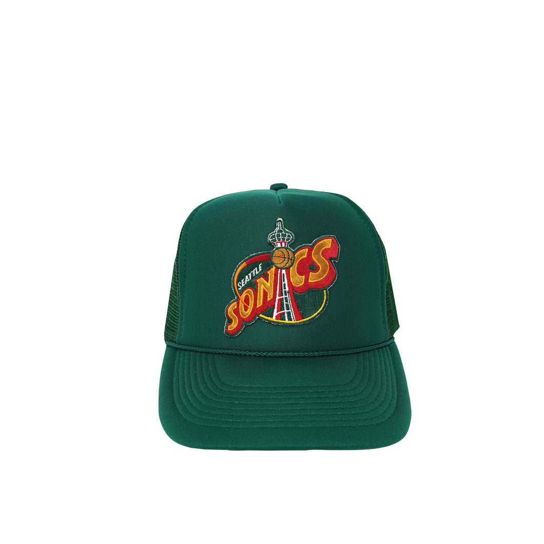 Vintage Seatle Supersonics Trucker (Green)