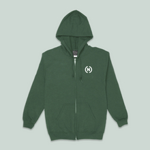 Load image into Gallery viewer, (N) Zip-Up Hoodie (Forest Green)
