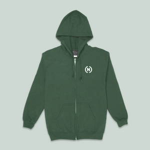 (N) Zip-Up Hoodie (Forest Green)